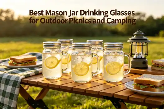 Best Mason Jar Drinking Glasses for Outdoor Picnics and Camping